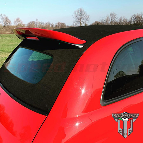 Fiat 500 Abarth CHD Tuning Rear Spoiler Cabriolet - Fiberglass